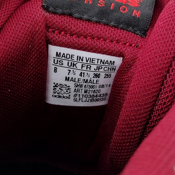 Adidas ZX Flux Burgundy Athletic Shoes
